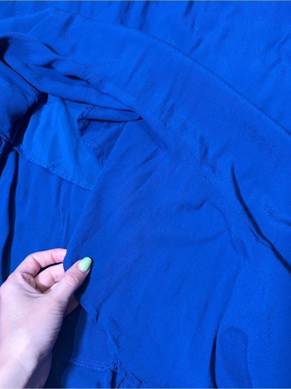 Blue Ruffled Maxi Dress - Brand: - Picture 6 of 7